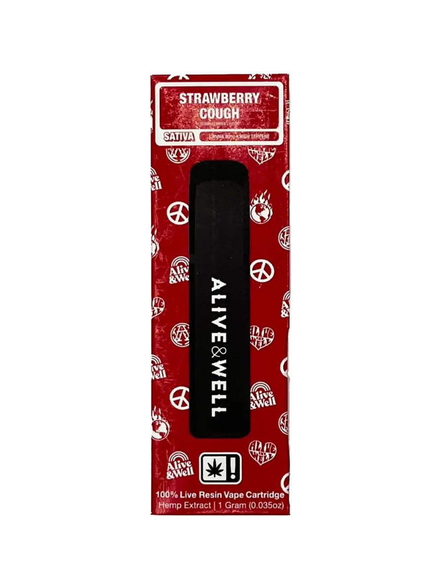 Alive And Well 1g THCa Disposable Vape / Strawberry Cough Sativa